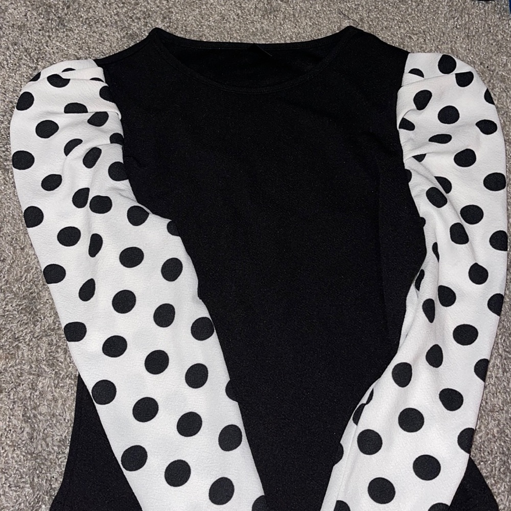 Black and white blouse size S from shein